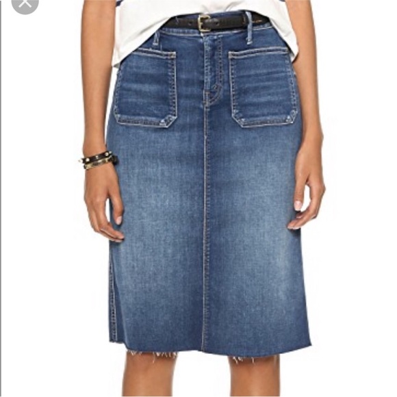 MOTHER Denim HW Patchie Skirt - Picture 4 of 12